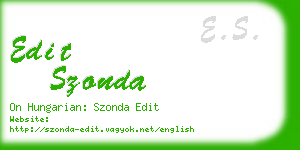 edit szonda business card